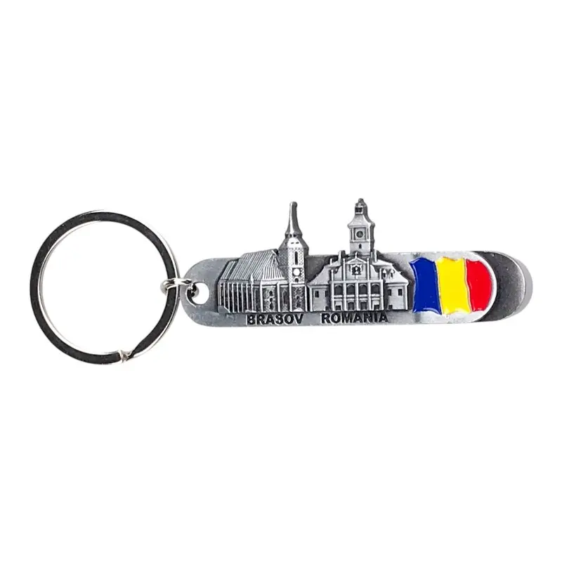 Brasov romania, breloc deschizator din metal